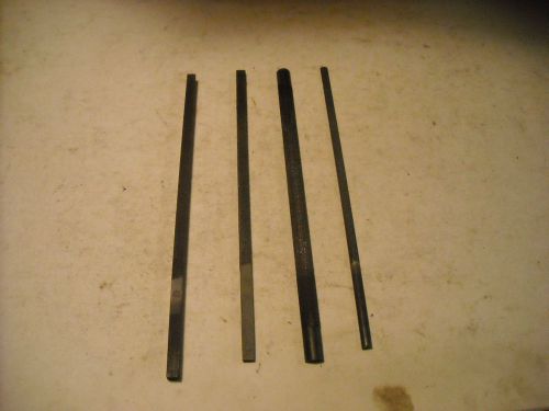 4 Swiss &amp; U.S. Machine Files - Various Shapes, Use on Filing Machine or by Hand