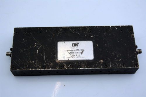 EWT Microwave RF BPF Band-Pass-Filter 0.8-1.0GHz 900/200MHz I.L&lt;2.1 TESTED