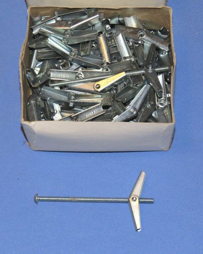 Box of 50 zinc 4&#034; x 3/16 mushroom head toggle bolts w/ Independent Fastener NEW