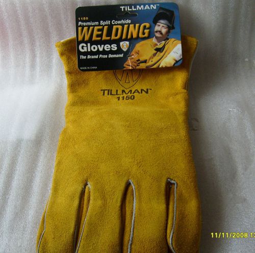 Tillman 1150 14&#034; Premium SPLIT COWHIDE LINED Welding Gloves, Large
