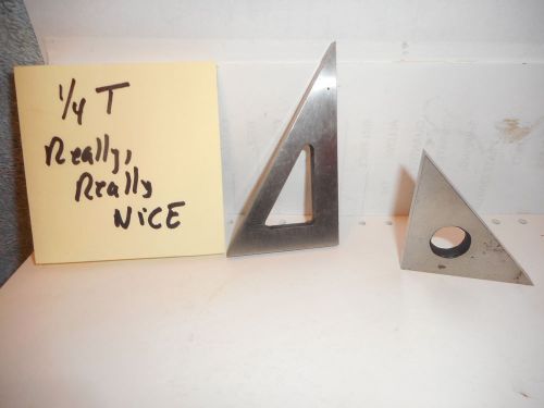Machinists 2/22 B2  USA Beauties -- 1/4 thick inspection triangle set