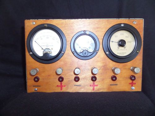 Vintage d.c meter western electric thomas edison ge usn ferranti steam punk for sale