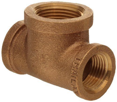 Brass pipe fitting  class 125  reducing tee  2-1/2&#034; x 1&#034; x 2-1/2&#034; npt female for sale