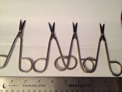 Lot of 4 Surgical Scissors