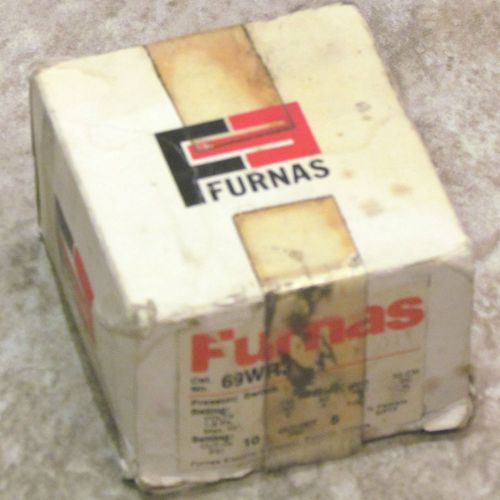 New furnas 69wrs reverse action pressure switch 1/4&#034; nptf cut in 10 out 5 69wr5 for sale