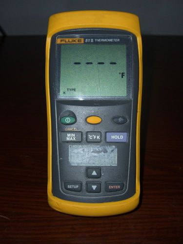 Fluke 51 ii digital thermocouple thermometer **tested** for sale