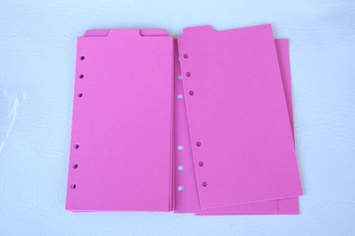 12 Rose Passion Filofax Personal size Tabbed dividers monthly subject top tab