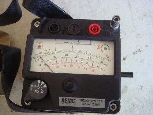 Aemc megohmmeter model 1210n 500v for sale