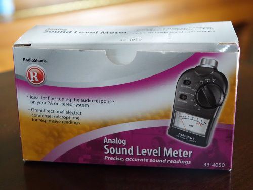 Radio Shack Analog Sound Level Meter 33-4050