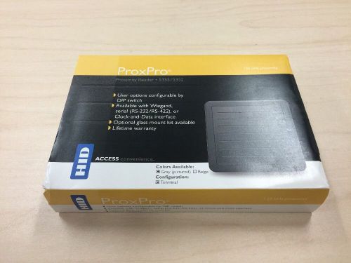 HID ProxPro 5355AGN00 Proximity Card Reader Gray