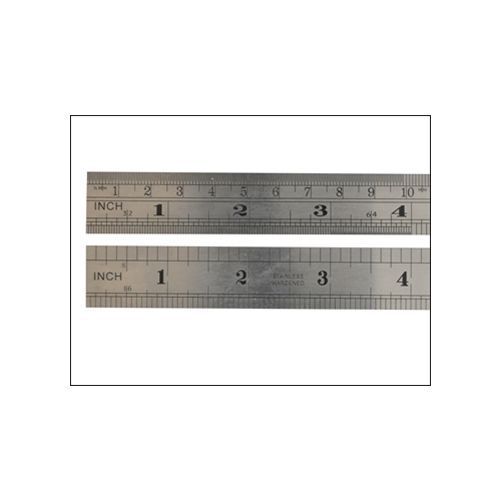 Fisher stainless steel rule - english &amp; metric markings 6&#034;/150mm tools diy for sale