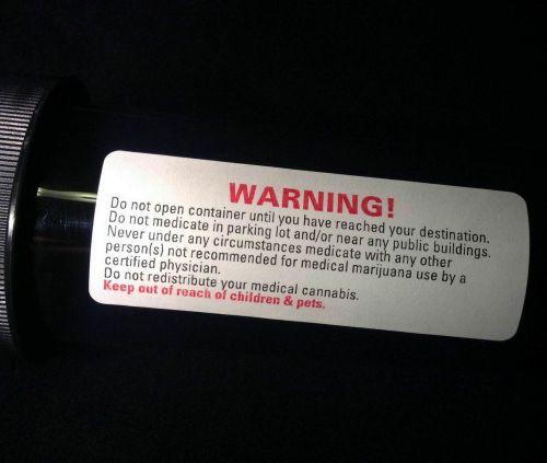 10 WARNING LABELS (*ALL STATES*) MEDICAL MARIJUANA CANNABIS Rx - MMJ 420 Sticker