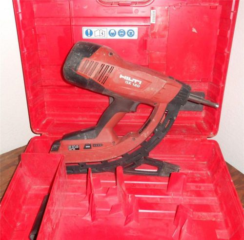 Hilti GX120 Gas Actuated Nail Gun w Case Used Free Shipping