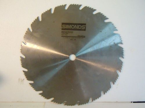 SIMONDS 16 in COMBINATION CIRCULAR SAW BLADE 1 IN ARBOR TABLE MITER 16&#034; X 1&#034;  NR