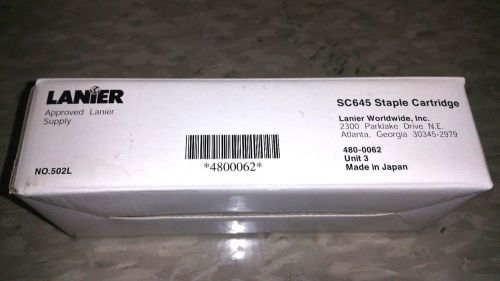 Genuine Lanier SC645 Staple Cartridges 480-0062 Unit 3 No.502L. Free Shipping!
