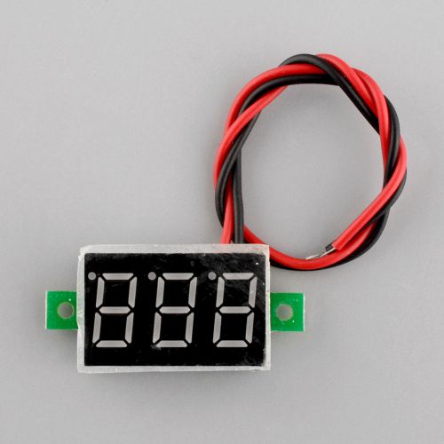 Red 0.36 inch digital dc 2.50~30v voltmeter gauge voltage volt detector display for sale