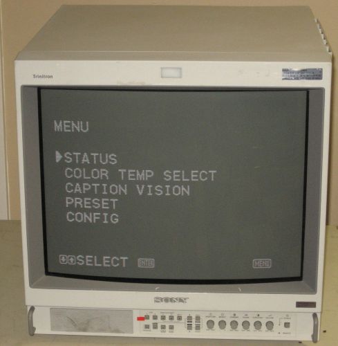 SONY PVM-20M2MDU 20&#034; OR  SURGERY PROFESSIONAL MEDICAL COLOR VIDEO MONITOR TESTED