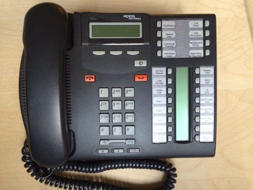 Lot of 3 Nortel Office Phone T7316e - Charcoal