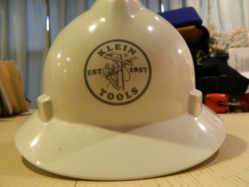 *new* klein tools 60031 v-gard hard hat klein lineman logo white for sale