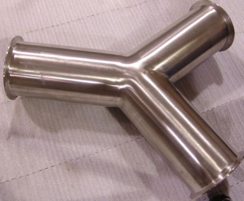 4&#034; sanitary stainless WYE , Y , tri clamp tubing connector fitting