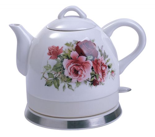 12026 Teapot, Ceramic, w/electronic heat plate, 1080 12026