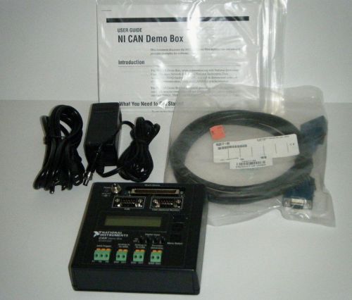 *tested* national instruments ni can device simulator-demo box w/power &amp; ref cd for sale