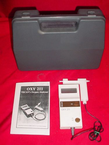 Tecan Anatop Oxy 211 Portable Oxygen Analyzer Oximeter w/ Hand-Grip &amp; Case