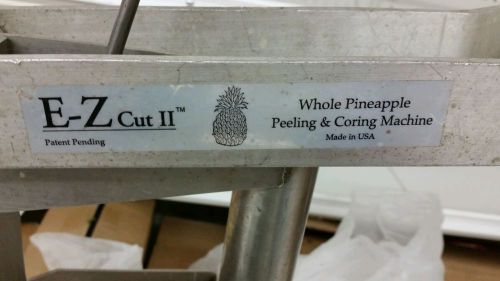 E-Z Cut II Whole Pineapple  Peeling &amp; Coring Machine by HE inc HEALIX ENTERPRISE