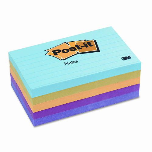Post-it® Note Pad, 3 X 5, Lined, 5 Pack