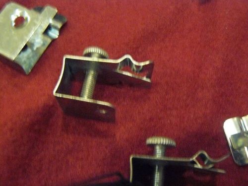 Lot of 25 sets (4 per set) Fixture clips and screws for cover guards