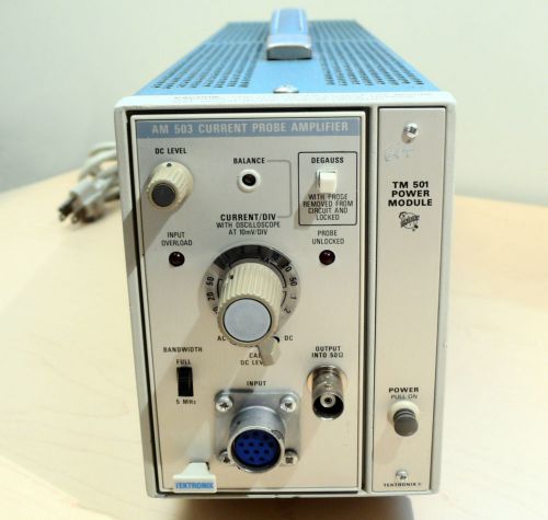 Tektronix TM501 Power Module &amp; AM503 Current Probe Amplifier