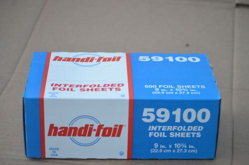 Brand New Handi-Foil 500/pk Aluminum Foil Pop-Up Sheets 9&#034;x10.75&#034;
