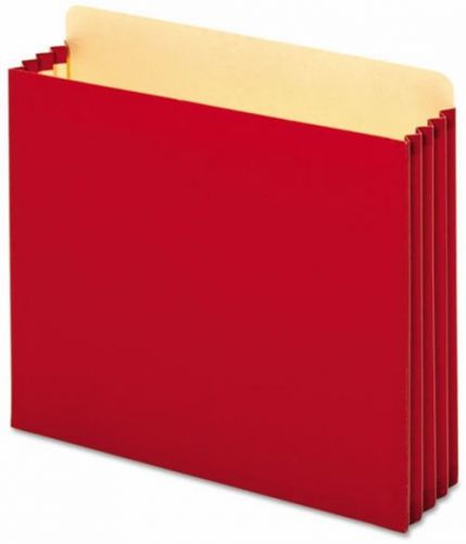 10pk Globe-Weis Heavy Duty File Cabinet Pockets Letter Size 3.5 in Expansion Red