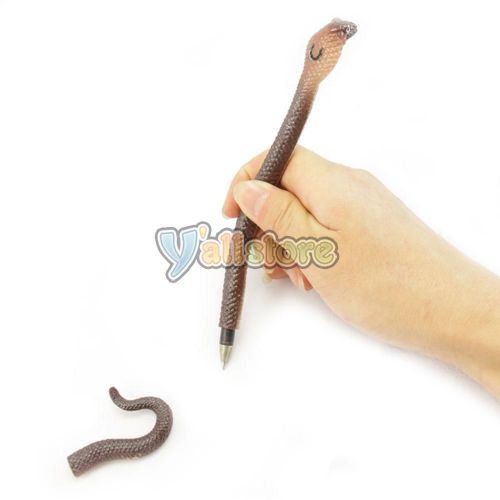 20pcs cute flexible cobra snake ballpoint pen writing coffee gift for sale