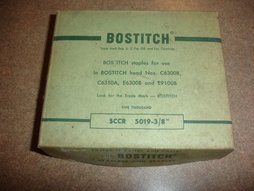 Vintage Bostitch Staples SCCR 5019-3/8&#034; 5000 per box for C6300B C6350A E6300B +