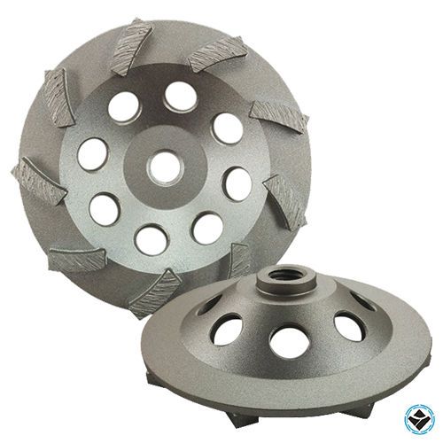 5&#034; Turbo Concrete Grinding Cup Wheel 9 Segs 5/8&#034;-11 Thread (BUY 5 GET 1 FREE)