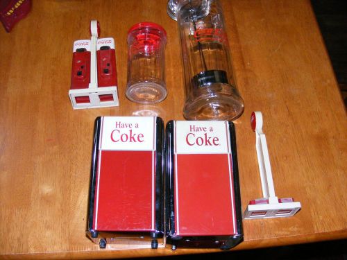 coke products straw holder salt and pepper shaker sugar holder etc.