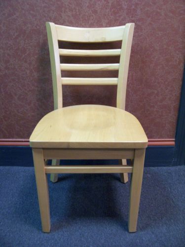 Wooden Ladderback Restaurant Chairs - Natural Finish