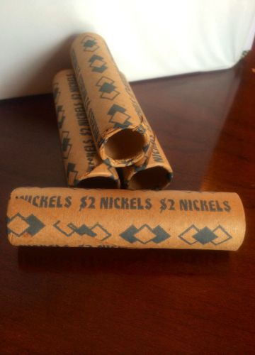 Heavy Weight Coin Wrappers Nickels 50 Count