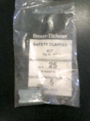 Brewer-Titchener #25 eye#5 shank Hook Safety Clapper Latch Kit chain hoist sling