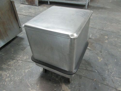 *USED* SECO STAINLESS STEEL 200 LB. 2-COMPARTMENT INGREDIENT BIN MOBILESE