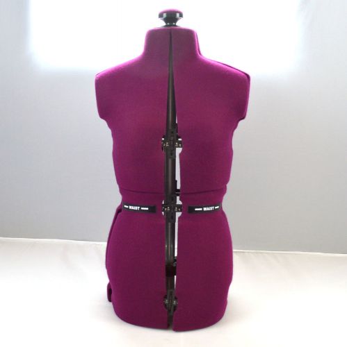 Purple Fabric Adjustable Dress From Seamstress Sewing Tailor Torso Mannequin