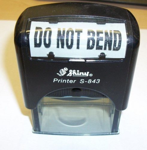 &#034;DO NOT BEND&#034; rubber stamp stamper pre inked shipping supplies