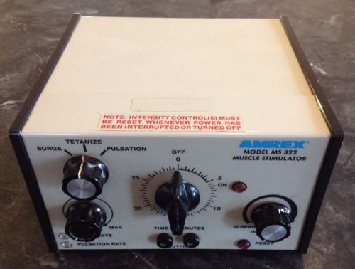 Amrex ms322 single channel 2 pad therapy muscle stim unit #3 for sale