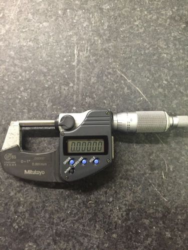Mitutoyo O.D.  293-348 Digital Micrometer 0-1&#034;  Reads .00005  Coolant Proof