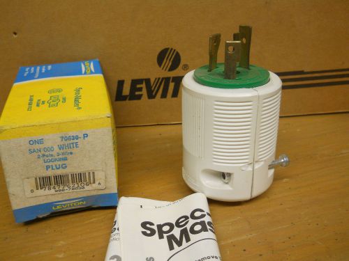 (10) Leviton Locking Plugs 70630-P (Green)