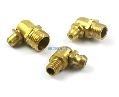 20 Pieces M10 Brass 90 Degree Grease Zerk Grease Nipple Fitting