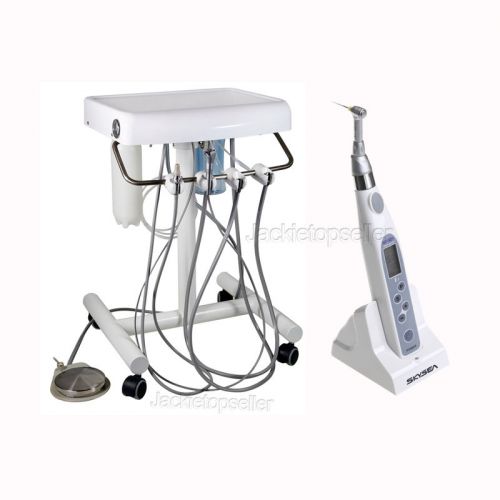 Dental delivery unit cart system w/ endo motor cordless handpiece torque 16:1 for sale