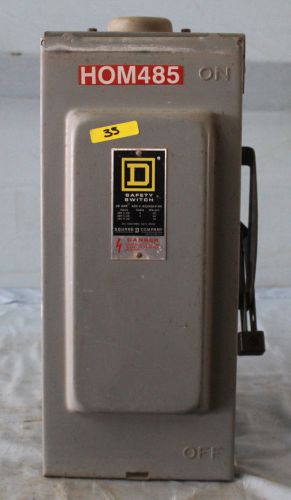 Square d enclosed fusible disconnect safety switch 60 amp 600 volt free ship for sale