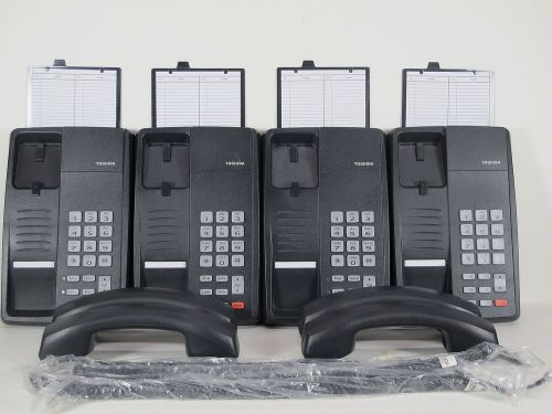 LOT of 4 (FOUR) Toshiba DKT 3001 DKT3001 TELEPHONES &#034;WALL MOUNT READY&#034;